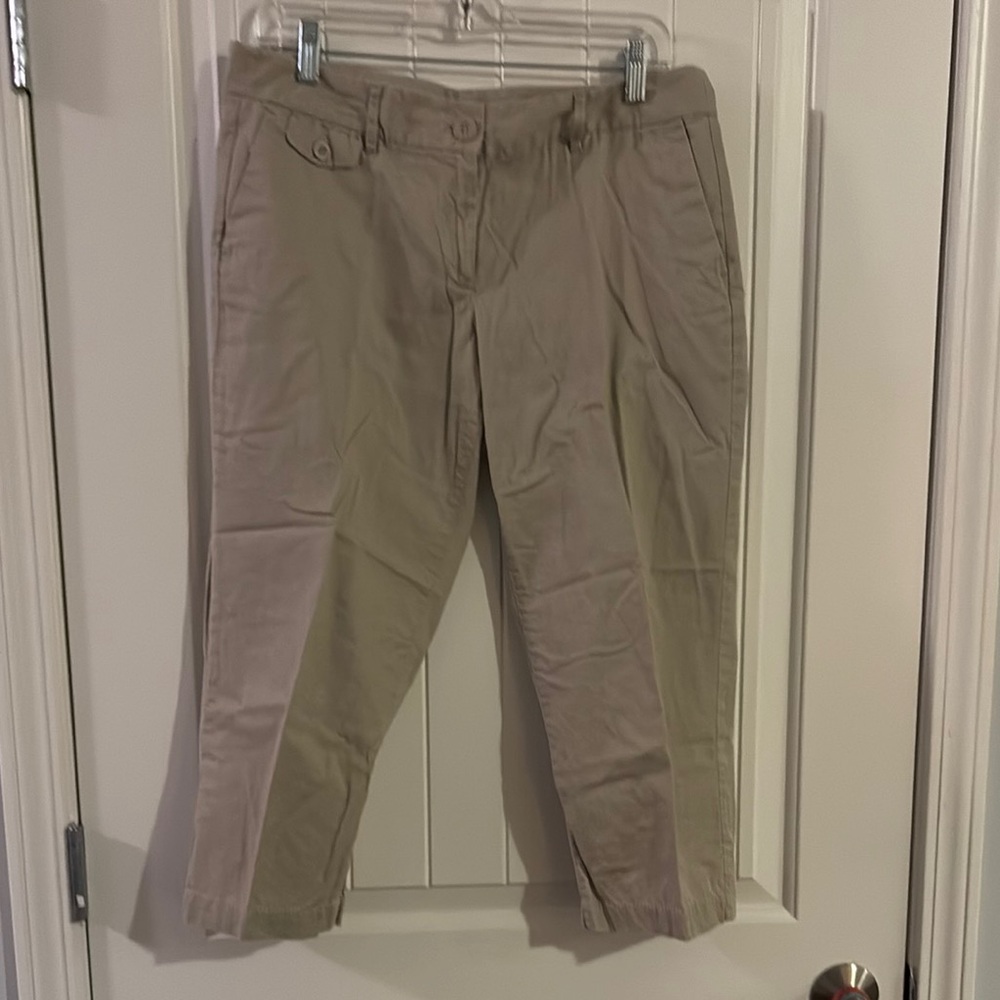 LOFT Tan Capris Casual Style